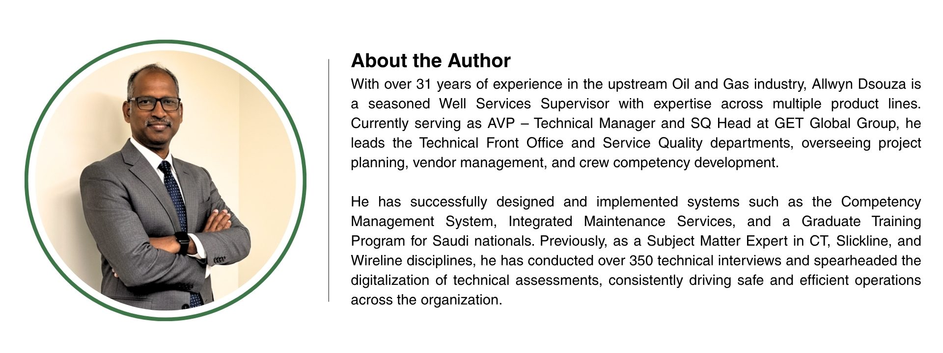 Innovative Safety Gear for Upstream Oil and Gas Industry 3 Allwyn Introduction